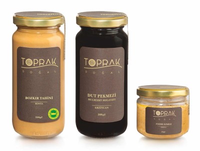 Toprak Doğal - Fındık Ezmesi, Dut Pekmezi, Tahin Seti