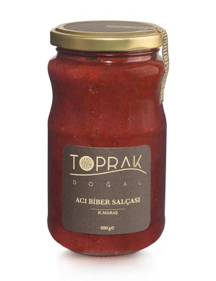 Toprak Doğal - Acı Biber Salçası 400 G K.Maraş