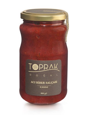 Toprak Doğal - Acı Biber Salçası 800 G K.Maraş