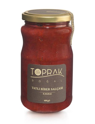 Toprak Doğal - Tatlı Biber Salçası 400 G K.Maraş