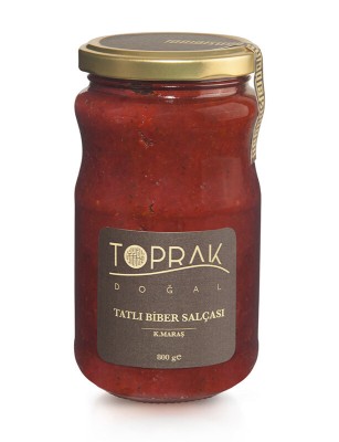 Toprak Doğal - Tatlı Biber Salçası 800 G K.Maraş