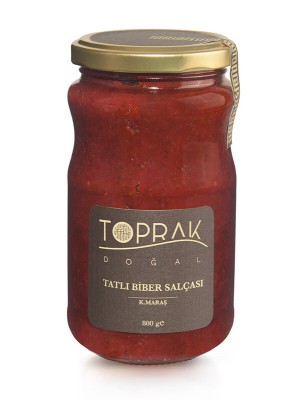 Toprak Doğal - Tatlı Biber Salçası 800 G K.Maraş