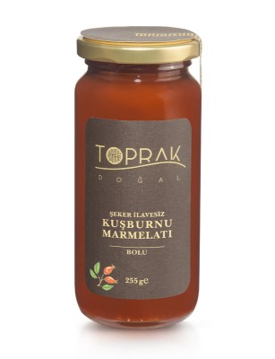 Toprak Doğal - Şekersiz Kuşburnu Marmelatı 255 G Bolu 