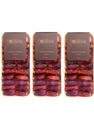 Toprak Doğal - Medine Mebrum Hurma 3'lü Avantajlı Set - Mejdul Premium Hurma