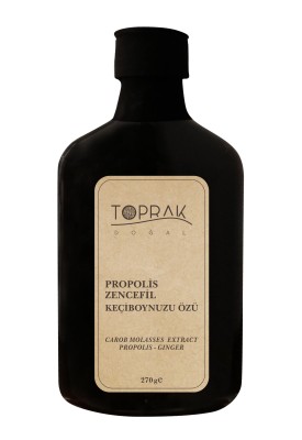 Toprak Doğal - Propolis Zencefilli Keçiboynuzu Özü 270 G