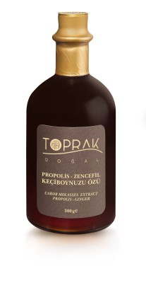 Toprak Doğal - Propolisli Zencefilli Keçiboynuzu Özü 300 G