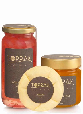 Toprak Doğal - Reçel, Bal, Tereyağ Seti