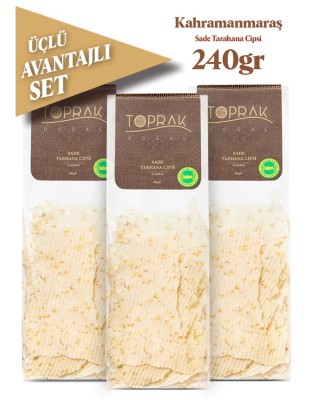 Toprak Doğal - Sade Tarhana Cips Avantajlı 3'lü Set