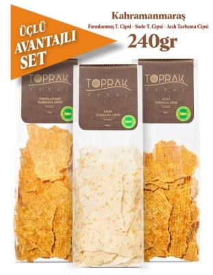 Toprak Doğal - Tarhana Cips Avantajlı 3'lü Set